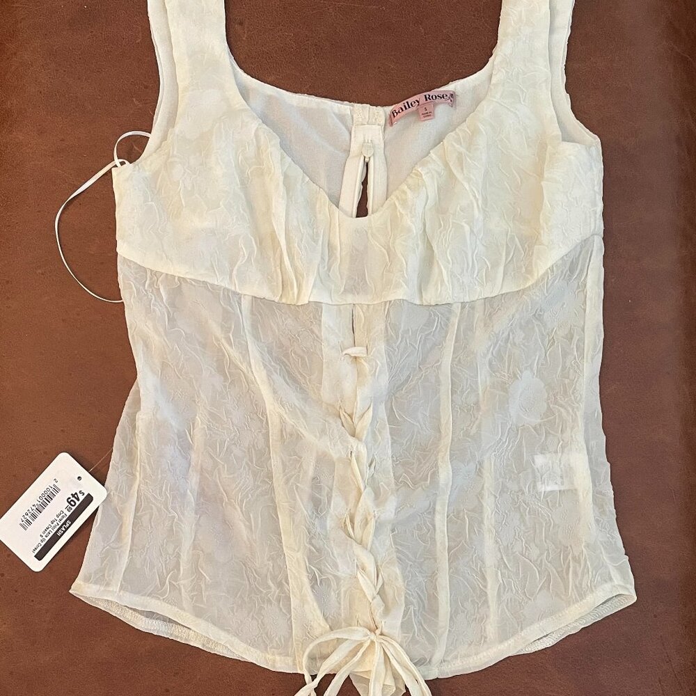 Lace Corset Tank Top